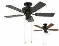 2WAY USE TRADITIONAL CEILING FAN LIGHT BK(002951)電球なし BRID[メルクロス]製シーリングファン【生産終了品】 メイン画像