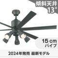 WF249P1 + WF280PR オーデリック製シーリングファンライト メイン画像
