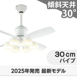 即日発送 大風量 傾斜対応 LED 電球色/温白色/昼白色 6灯 軽量 高演色